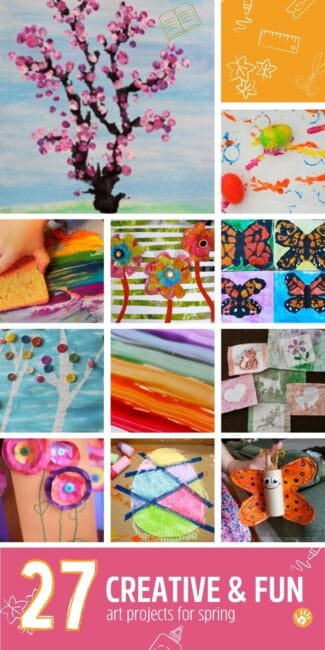 27 creative & fun kids art projects for Spring