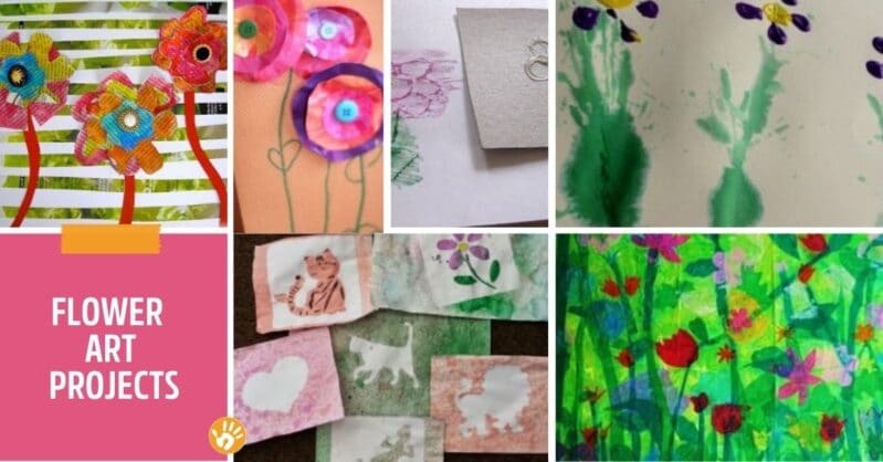Flower art projects for kids to make