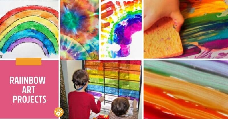 Rainbow art projects for kids to make 