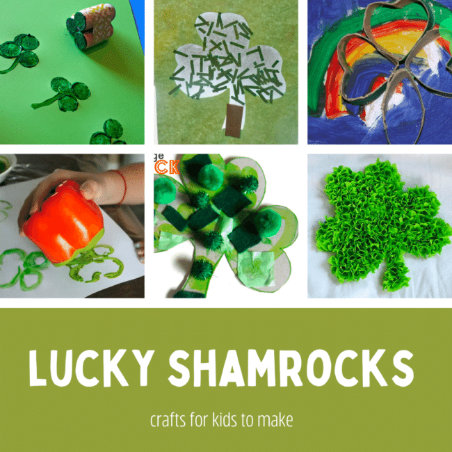 Lucky shamrocks - crafts for kids to make