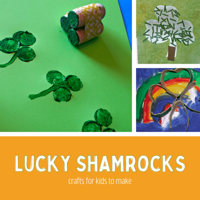 lucky shamrocks for st. patrick's day crafts