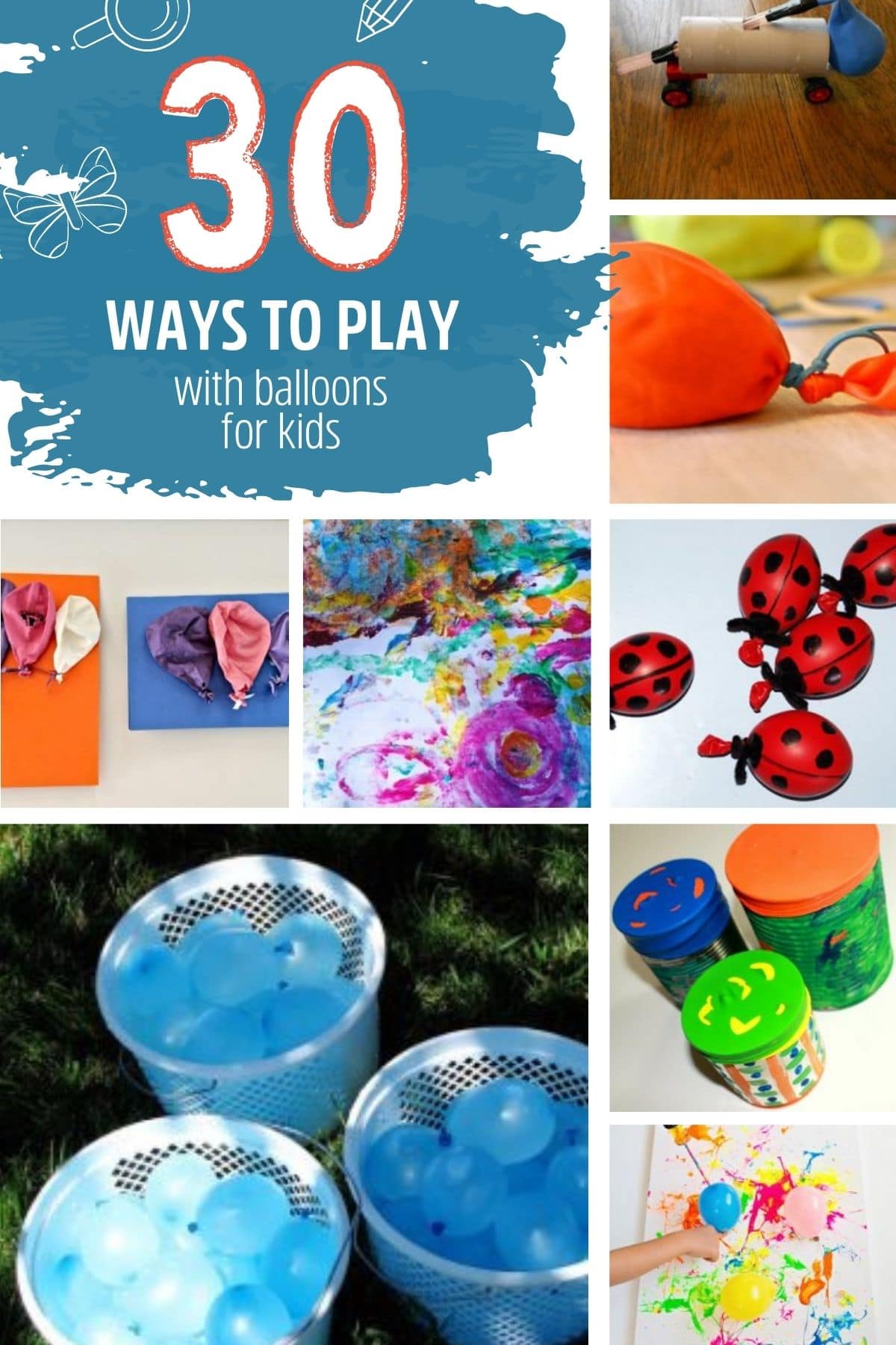 Try these 30+ creative ways to play with balloons through activities, art, experiments, and crafts! Balloons are fun all year round!