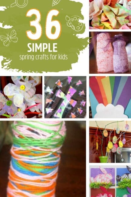 Bring on spring with flowers, rainbows, and spring time holiday crafts that is super simple for kids to make at home using basic craft supplies!