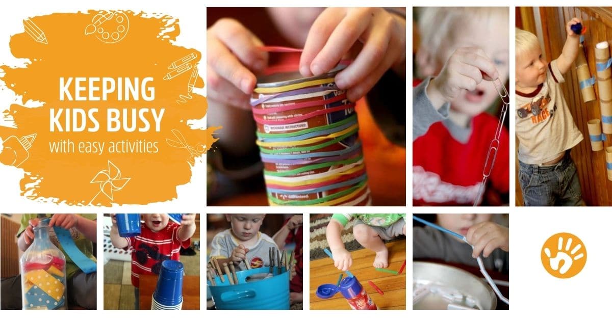 Try these super simple and quick prep activities to keep toddlers busy when you need a moment!