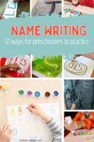 12 fun ways to practice name writing with your preschooler!