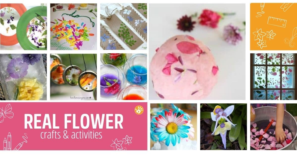 Real Flower Crafts & Activities for Kids to Explore Spring