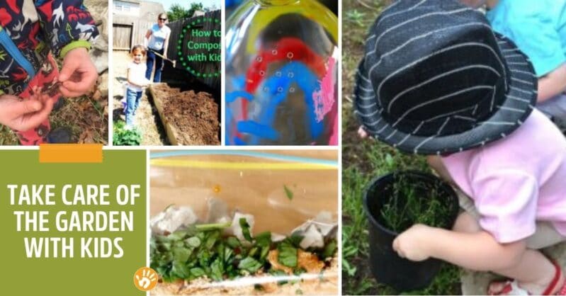 Ways to take care of your garden with kids involved.