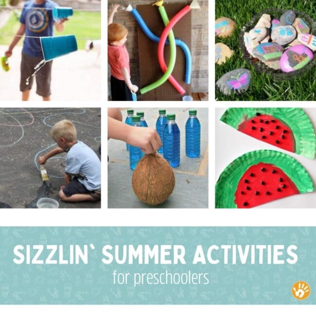 Summer crafts the kids MUST make this summer! Water activities, outdoor kids games, and crafty summer adventures for preschoolers to do at home.