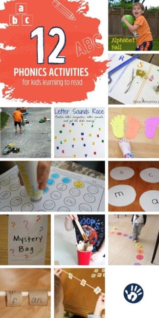 12 phonics activities for kids learning to read