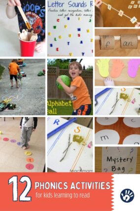 12 phonics activities for kids learning to read