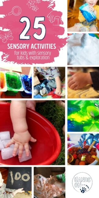 Sensory activities for kids are almost always a no-fail activity. It opens the door for free play, lets the kids explore a material, and it's just fun!