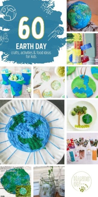 60 Earth Day Ideas with crafts, activities, food and upcycled ideas to do with the kids