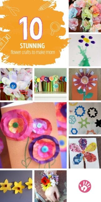 Every mom loves to get flowers on Mother's Day, right? Homemade flower crafts made by the kids is even better in my book! Keep these flowers forever!