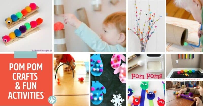Easy Art Activity with Pom Poms - Fantastic Fun & Learning