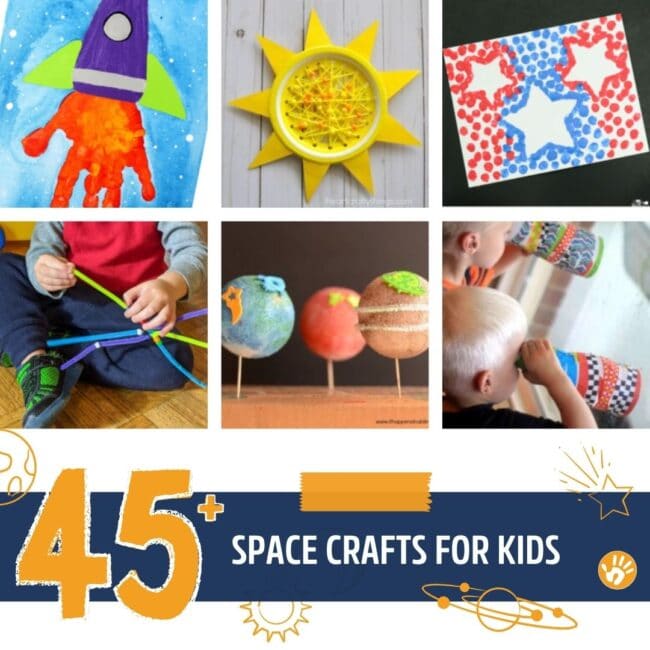 Check out these 45+ Space Crafts for Kids!