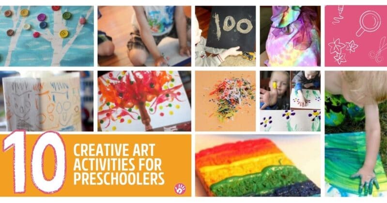 Art activities get much more intricate and focused when toddlers become preschoolers. Check out these 10 fun creative art activities for preschoolers!