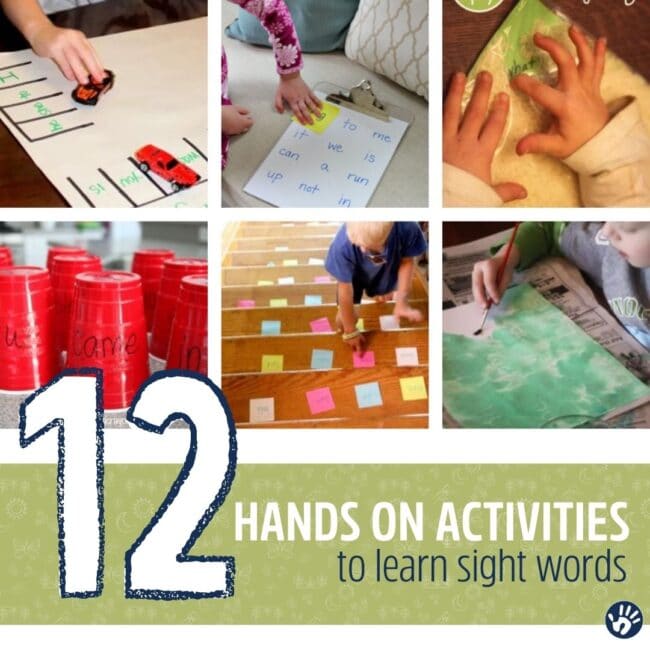 Learning sight words can be a lot of fun for the kids with these simple activities!