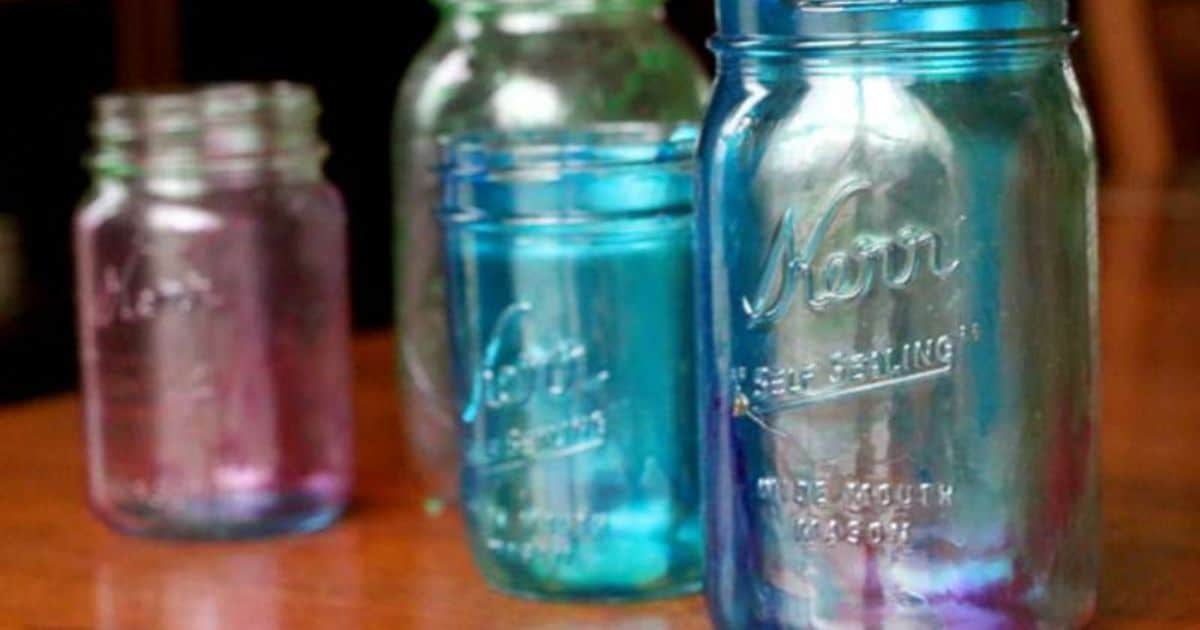 DIY Stained Glass Bottles & Jars / Color Tinting Tutorial for