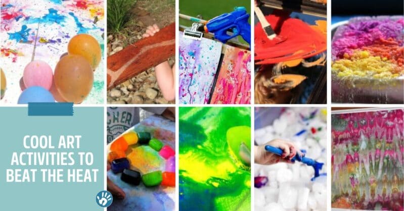 Cool art activities to get creative this summer and beat the heat on hot days!