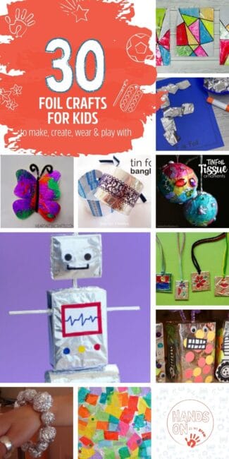 Tin Foil Art Project for Kids - 123 Homeschool 4 Me