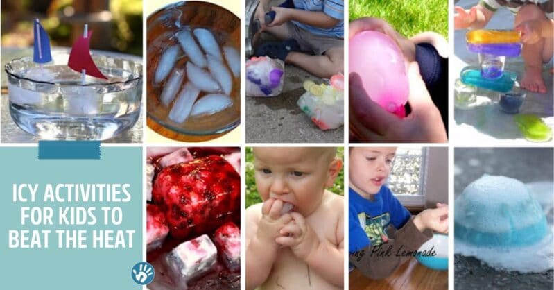 Get set this summer with some of these hot weather activities for kids! Add in some cool ice activities and you'll be staying cool all summer!