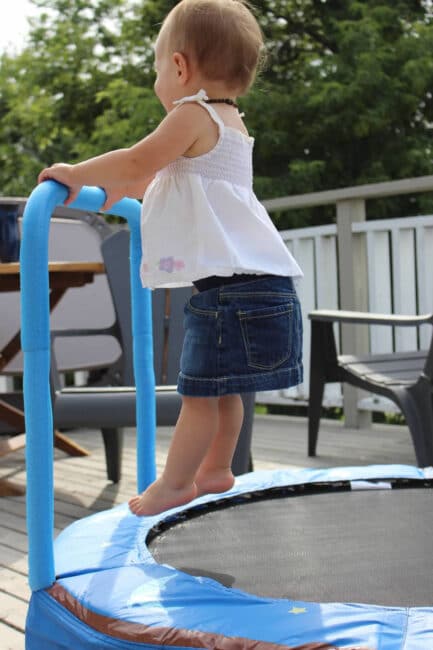 My daughter loves her trampoline!