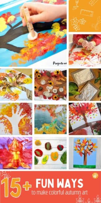 Explore the colors of fall with these fun and simple autumn art ideas that are perfect for kids to create at home this beautiful season. 