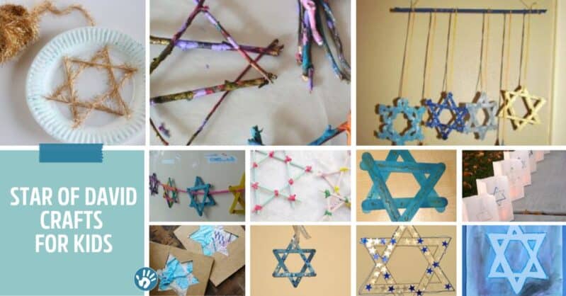 Hanukkah Kid's Craft With Recycled Plastic Tray - creative jewish mom