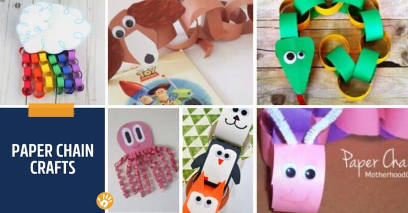 Tear, twirl, quill, chain, and more! There are so many fun ways to creat paper crafts with your kids. Here are some easy examples to get you started.