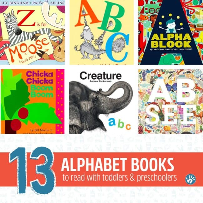 Check out these 13 awesome alphabet books, picked just for you by The Library Mom, Rosemary D'Urso!