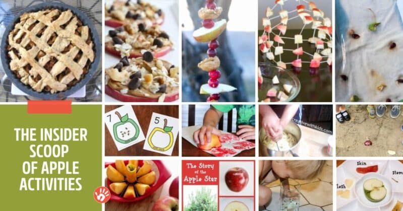 Stock up this season with fresh apples and have fun with these 40 activities for young kids that use real apples!