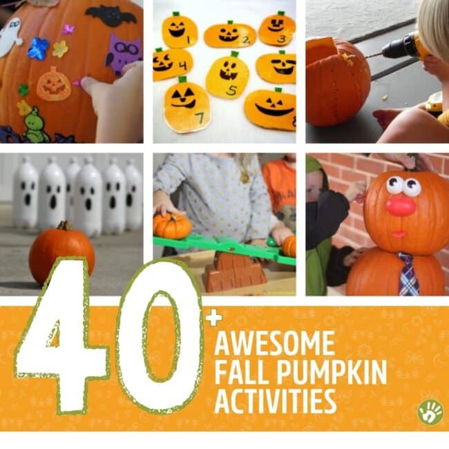 Go beyond simple carving with 40+ pumpkin activities to do with kids this fall!