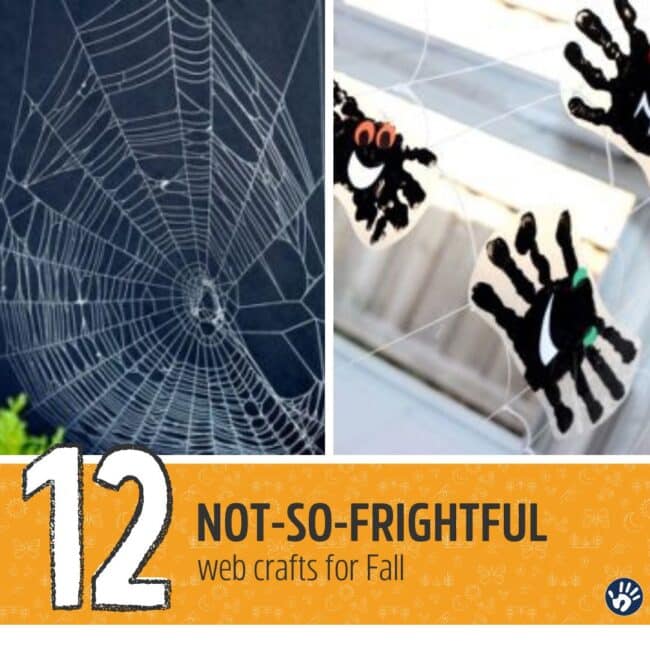 Make spider webs for Halloween! You'll love these 12 creative crafts and activities for kids!
