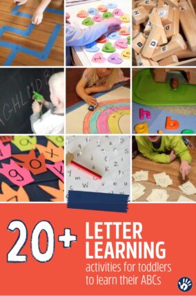 Start learning letters with your toddler! You'll love these 20+ activities that make it simple to have fun and learn together.