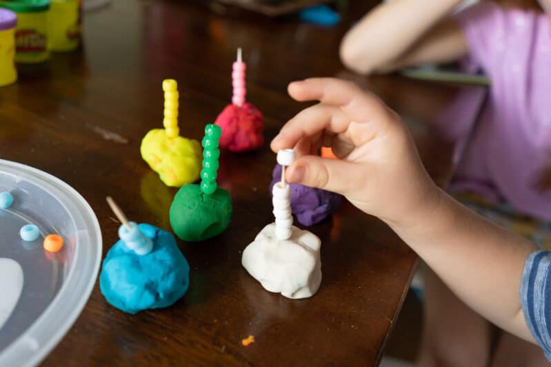 learn colors with play dough
