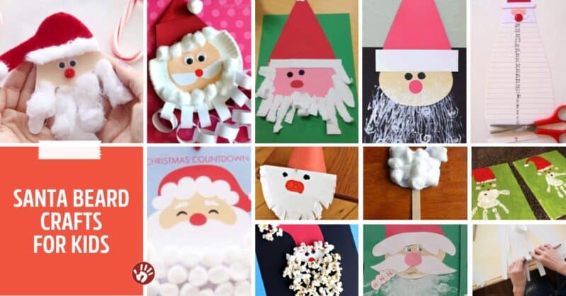 Make these oh-so-simple Santa crafts for kids to help build excitement and anticipation leading up to the big day!