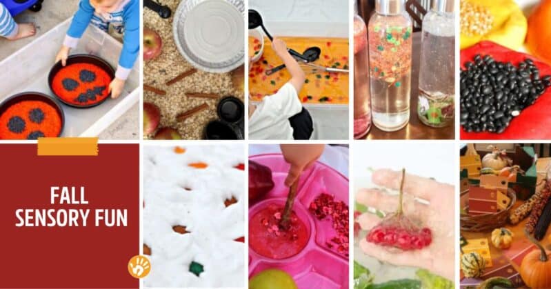 Autumn sensory ideas for kids to enjoy from Halloween to Thanksgiving, all fall long.