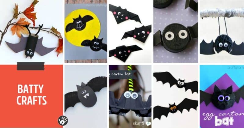 Get in the Halloween spirit, or celebrate your child's favorite animal, with super cute bat crafts, snacks, and activities!