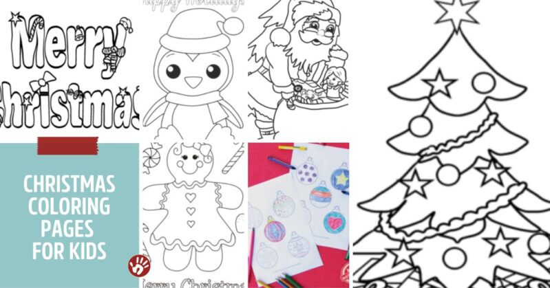Download free printable Christmas coloring pages for kids.
