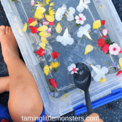 Flower Soup Sensory Bin – Taming Little Monsters