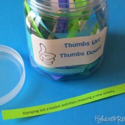 Thumbs Up Thumbs Down Jar – Things to Share and Remember