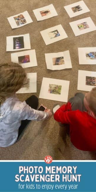 photo memory scavenger hunt for kids to enjoy every year