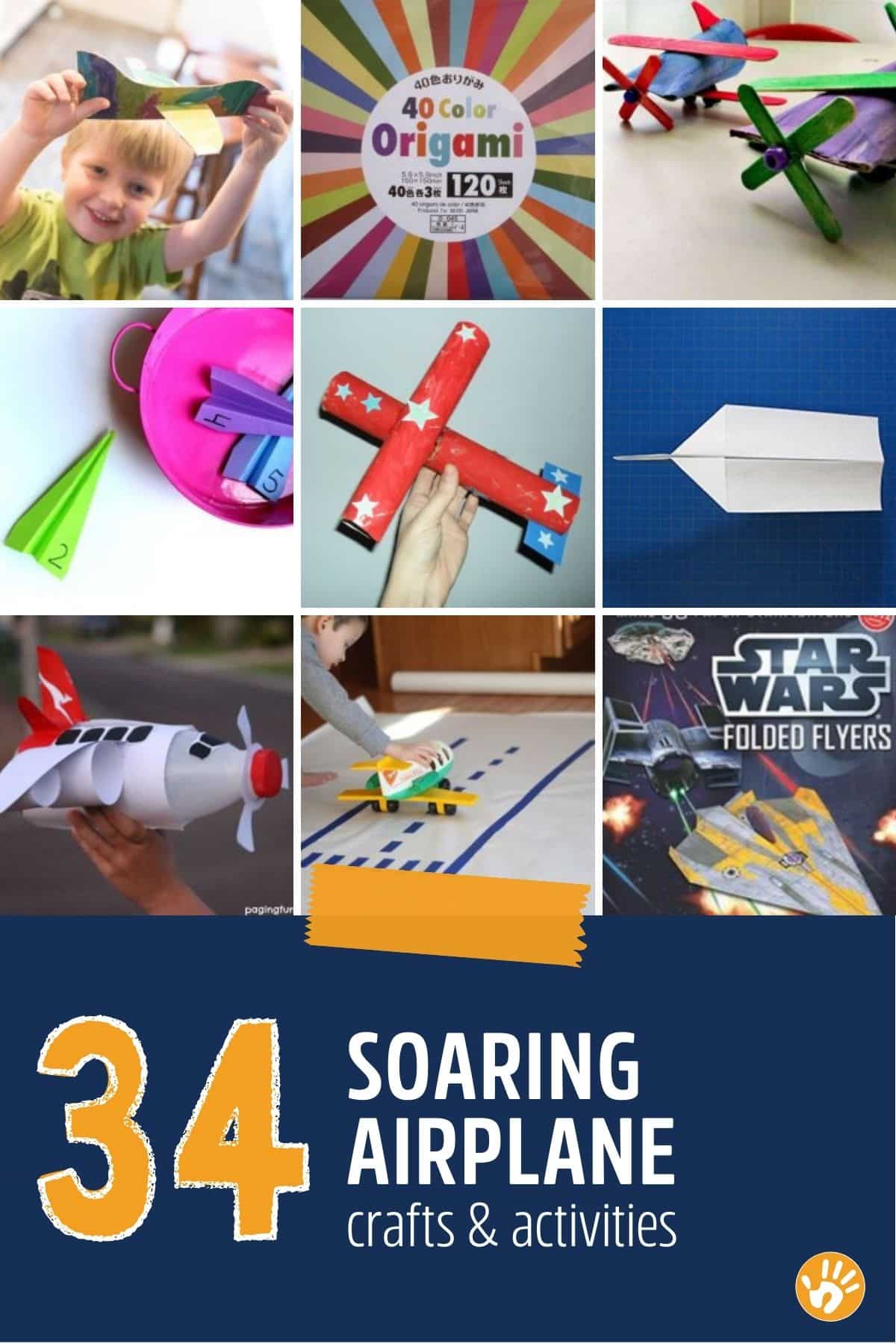 Make Your Own Airplane Craft Kit / DIY Airplane Craft Kit / Kids Craft Kit  / Transportation Craft / Airplane Paper Craft Kit 