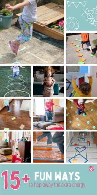Get all that extra energy burned up with these awesome and simple hopping and jumping activities that your kids are sure to love! Enjoy.