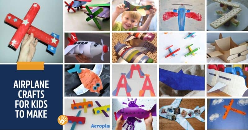 Airplane crafts that are super fun for kids to make and bonus activities to make playing with them afterwards even more fun and exciting.