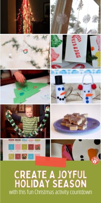 Have a joy-filled holiday season with this fun Christmas activity countdown! Holiday activities, crafts, and simple family activities to do together.
