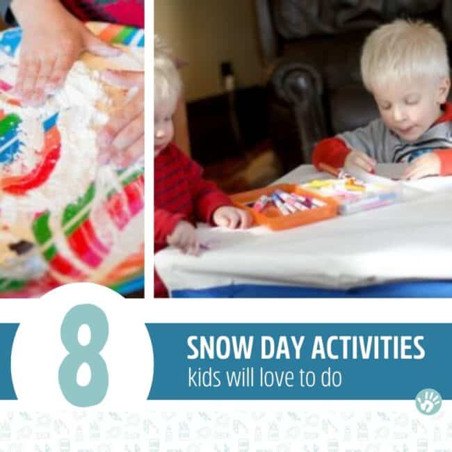 8 kid approved ways to have a fun snow day with toddlers and preschoolers! My go-to list of what activities to do on a snow day for kids to make it one the kids will remember! Don't just endure the day indoors. Make it the one to remember.