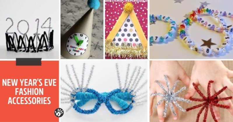Make some fun fashion accessories with the kids for New Year’s Eve 