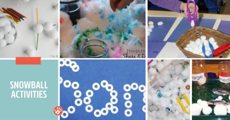 Snowflakes, snowmen, snowballs, and mittens don't need to stay outside! Try these fine motor skills winter crafts and activities.