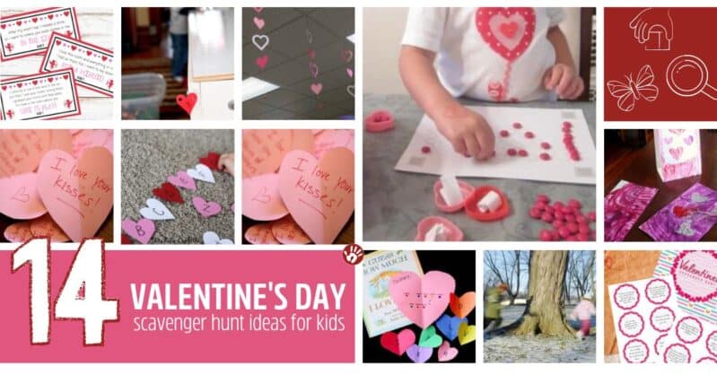 While I was looking for ideas to do our latest Valentine’s Day scavenger hunt, I found a bunch more hunt ideas to try too, they're so lovely!